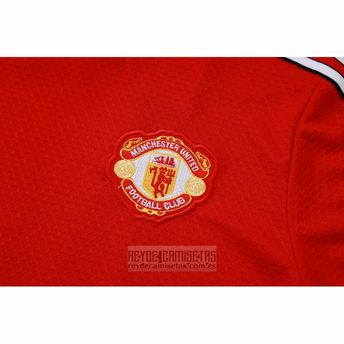 Chandal del Manchester United Manga Corta 2025-2026 Rojo - Pantalon Corto
